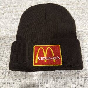Travis Scott 'Cactus Jack x McDonald's' 'Im Loving It' Beanie Hat Brown